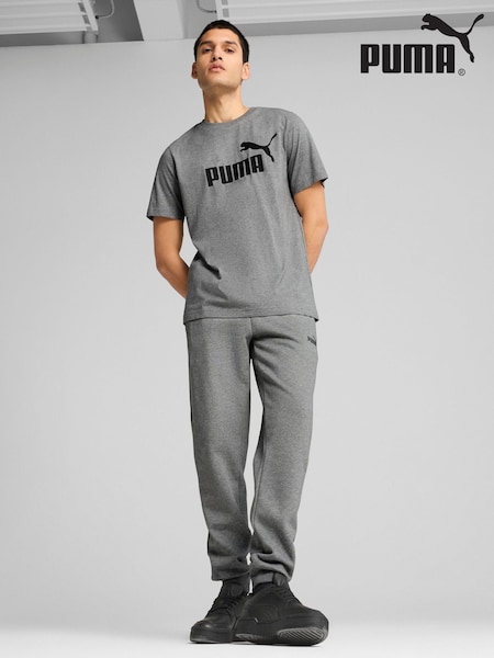 Puma Grey Mens Essentials No. 1 Logo T-Shirt (W21951) | 99 QAR