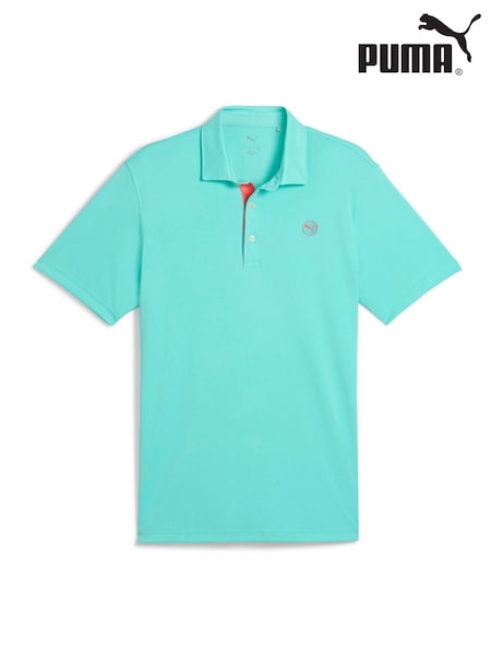 Puma Green Mens Pure 2.0 Golf Polo Shirt (W21972) | €66