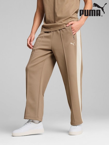 Puma Brown Mens T7 Always On Relaxed Track Joggers (W21984) | €73