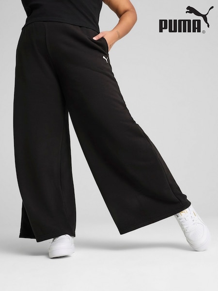 Puma Black Womens Wardrobe Essentials Relaxed Wide Leg Sweatpants (W22024) | R$ 445