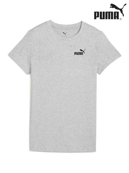 Puma Grey Womens ESS Small No. 1 Logo T-Shirt (W22025) | €25