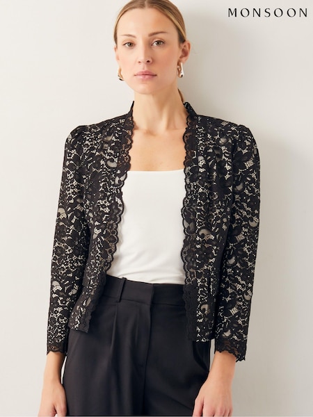 Monsoon Ria Lace Blazer (W22056) | kr2 840