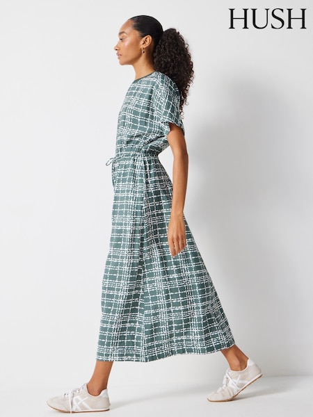Hush Short Sleeve Crew Neck Midi Dress (W22064) | 819 LEI