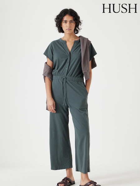 Verde - Hush Kendall Jersey 100% Cotton Jumpsuit (W22073) | 127 €