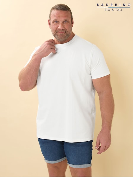 BadRhino Big & Tall Lesley Textured 100% Cotton T-Shirt (W22127) | ‏116 د.إ.‏