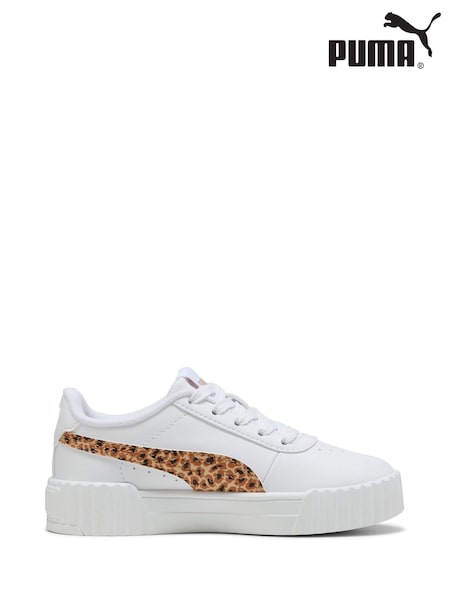 Puma White Kids Carina 3.0 Animal Sneakers (W22175) | €53