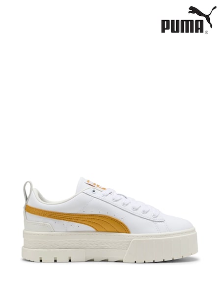 Puma Chalk White Womens Mayze Lux Sneakers (W22206) | LEI 670