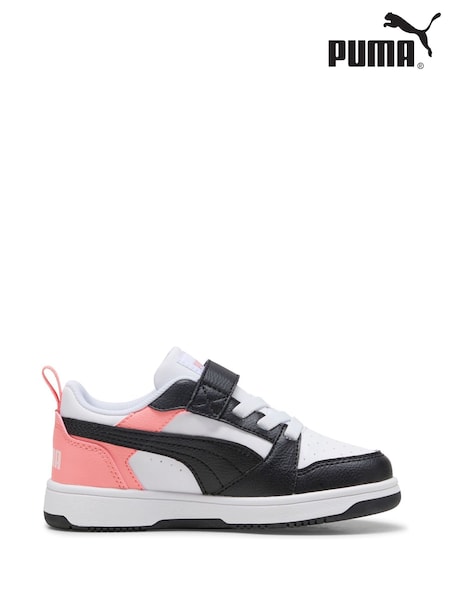 Puma Chalk White Kids Rebound V6 Lo Sneakers (W22209) | €47