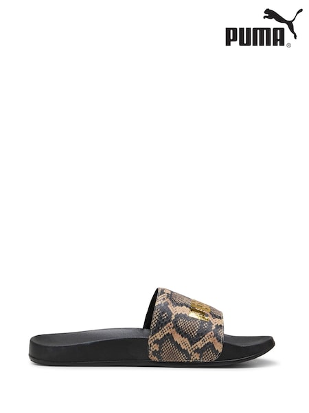 Puma Black Womens Leadcat 2.0 Snake Chic Slides (W22211) | €32