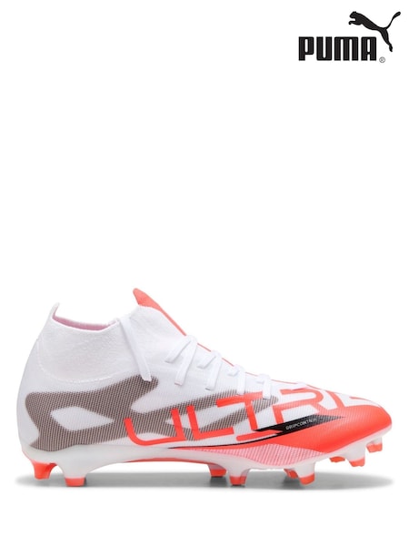 Puma White Womens ULTRA 5 MATCH+ FG/AG Football Boots (W22212) | €113