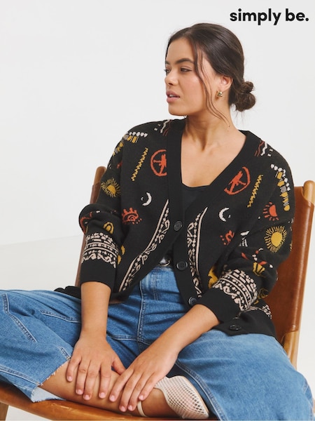 Simply Be Palm Print Cardigan (W22244) | € 55