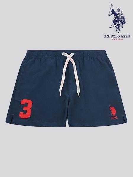 U.S. Polo Assn. Blue Mens Player 3 Swim Shorts (W22311) | kr571