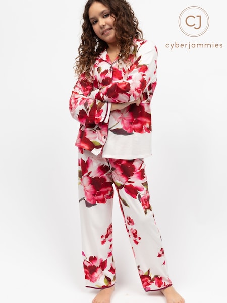 Cyberjammies Red Minijammies Printed Jersey Long Sleeve Pyjamas Set (W22335) | €32
