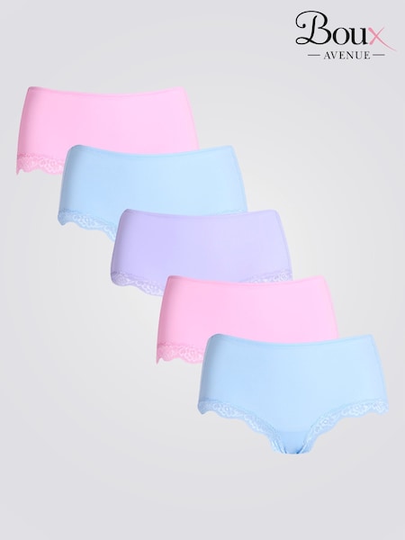 Boux Avenue Blue Kaylee Lace Knickers 5 Pack (W22395) | R$ 445