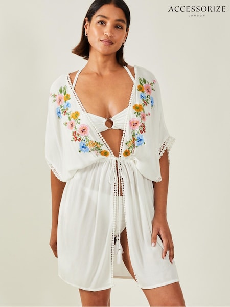 Accessorize Floral Embroidered Kaftan (W22573) | €71