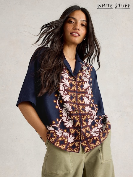 White Stuff Blue Bella Blend Resort Shirt (W22623) | €83