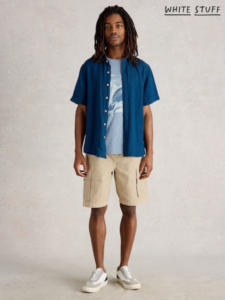 White Stuff Natural Callington Cargo Shorts (W22632) | ₪287