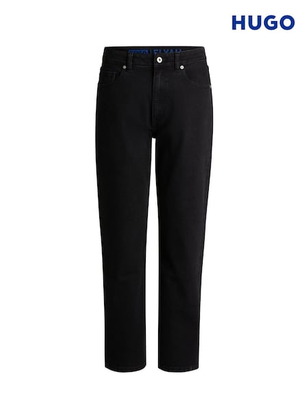 HUGO Black Elyah Straight Fit Denim Jeans (W22727) | € 154