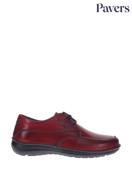 Rjav Chrome - Pavers Leather Lace-up Shoes (W22855) | € 53