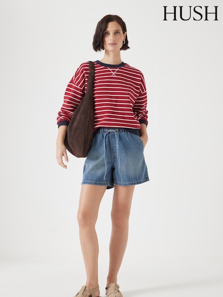 Hush Blue Betty Pull On Denim Shorts (W22864) | €84