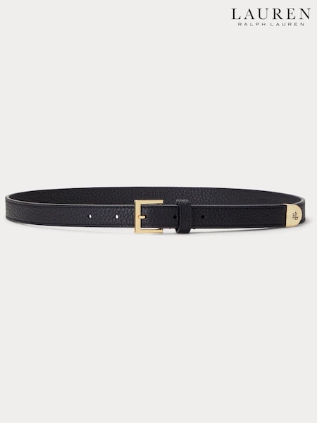 Lauren Ralph Lauren Cap LRL Logo Skinny Leather Belt (W22916) | €113