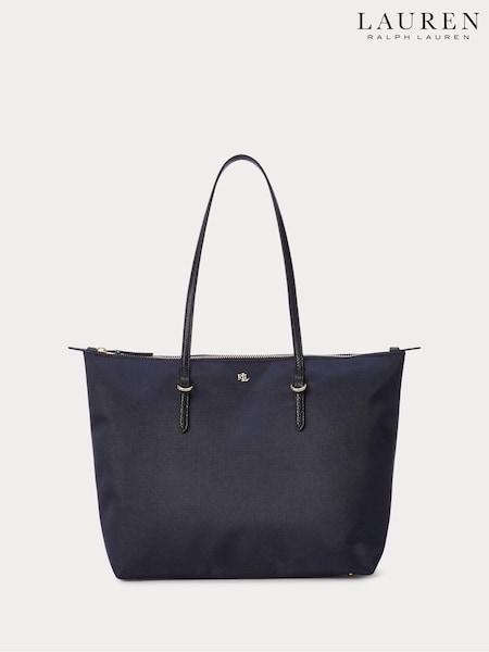 Lauren Ralph Lauren Blue Keaton Nylon Tote Bag (W22999) | € 201