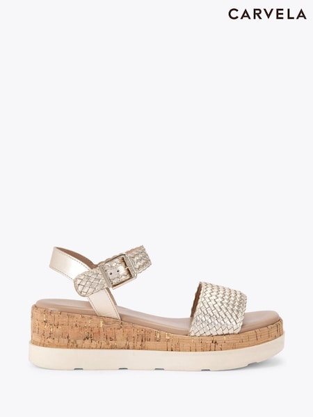 Carvela White Serenita Weave Sandals (W23035) | €126