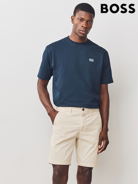 Amarelo - BOSS Slim Fit Chino Shorts (W23087) | R$ 880