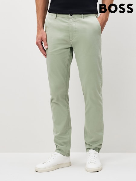 Verde - BOSS Slim Fit Chino Trousers (W23100) | R$ 1.175