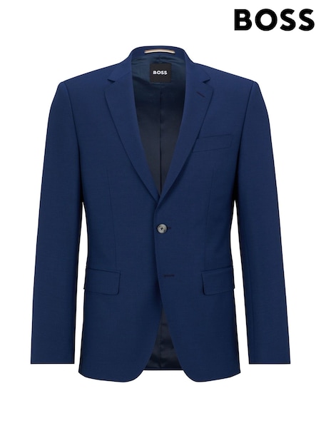 Albastru - BOSS Slim Fit Suit Jacket (W23101) | 2,301 LEI