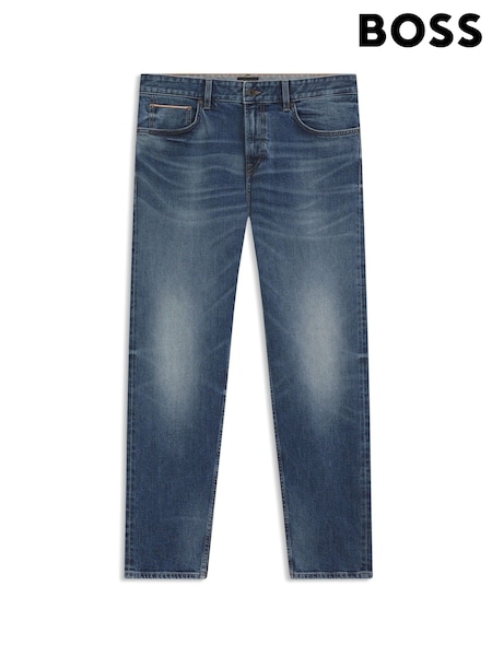 BOSS Blue Regular Fit Maine Stretch Selvedge Denim Jeans (W23104) | €239