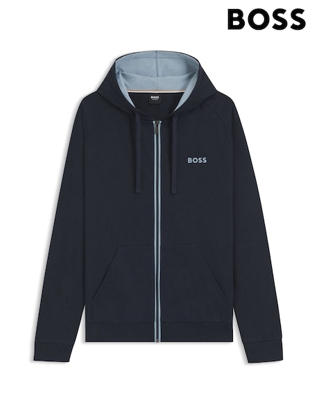 Gris - BOSS Authentic Logo Hooded Jacket (W23149) | 140 €