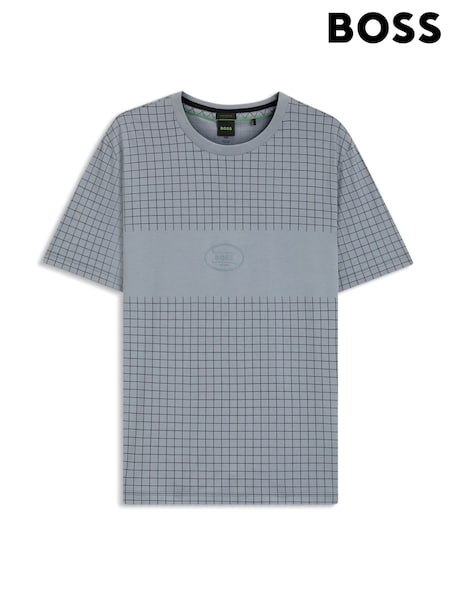 BOSS Grey Check Golf Logo T-Shirt (W23161) | R$ 880