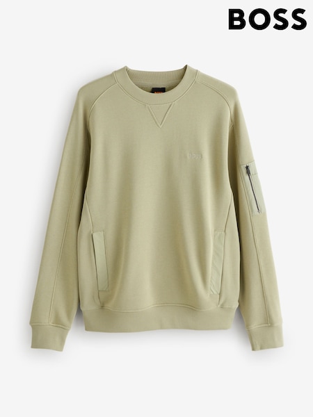 BOSS Green Regular Fit Arm Patch Jumper (W23168) | €225