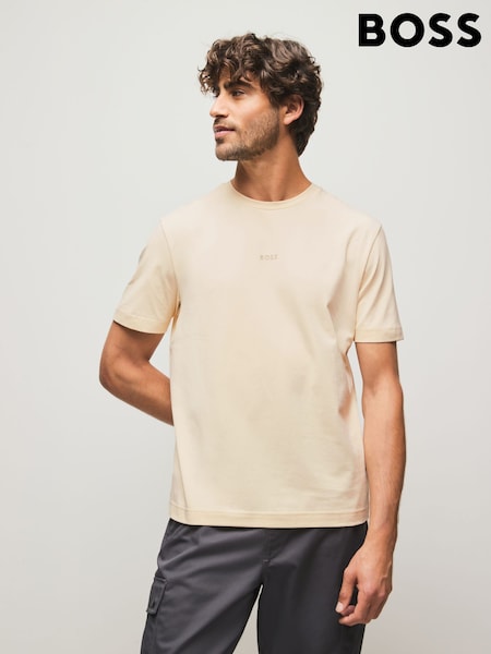BOSS Yellow Relaxed Fit TChup Logo T-Shirt (W23236) | €59