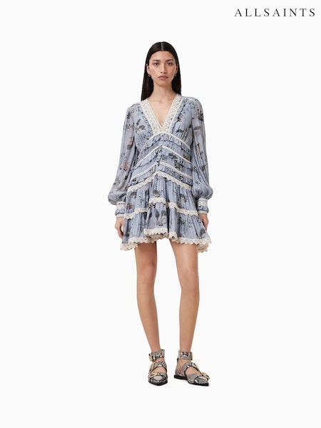 AllSaints Blue Zora Dress (W23294) | €279