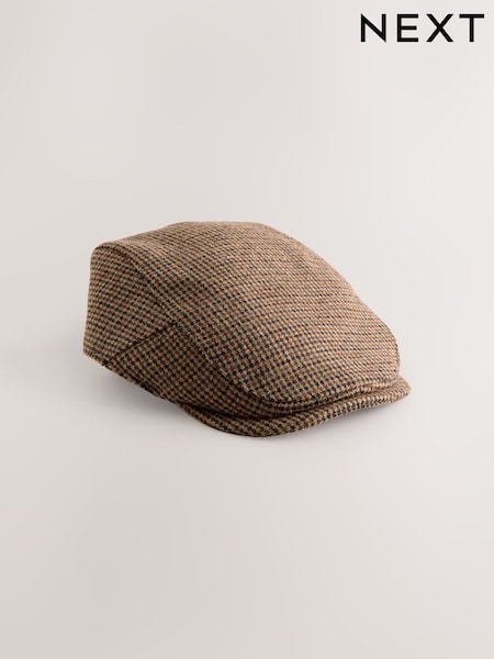 Dogtooth rjava - Flat Cap (W23373) | € 19