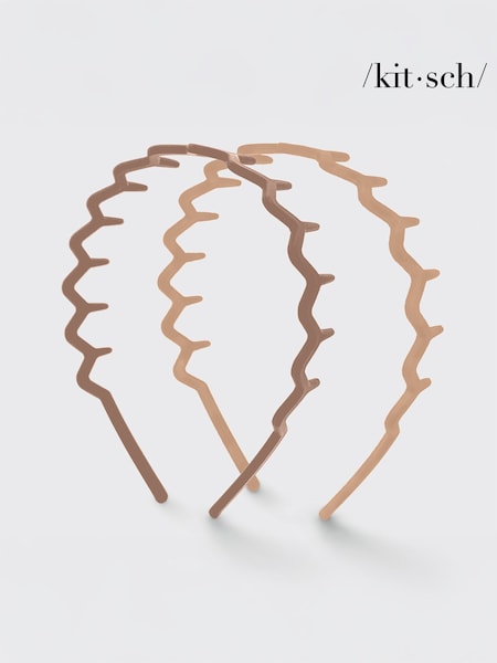 Kitsch Zigzag Headbands 2 Pack (W23376) | €9