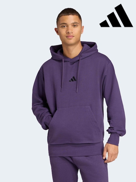 adidas Purple Essentials Feelcozy Fleece Hoodie (W23411) | €54