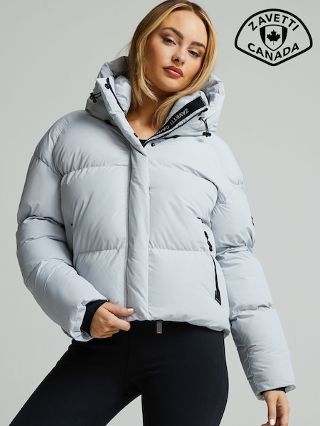 Zavetti Canada Womens Grey Rivera Tech Short Puffer Jacket (W23505) | €163