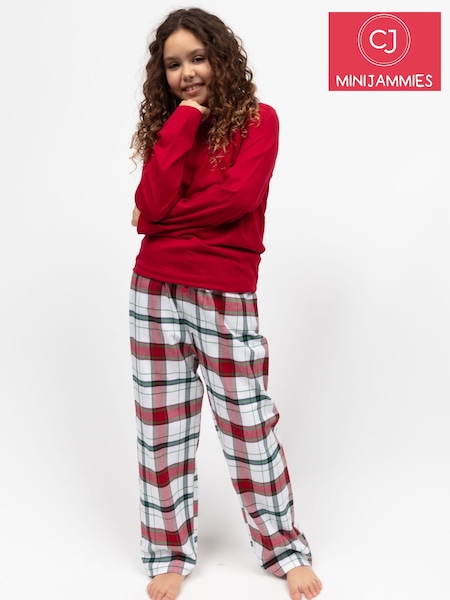 Cyberjammies Red Minijammies Long Sleeve Jersey Pyjamas Set (W23520) | AED146