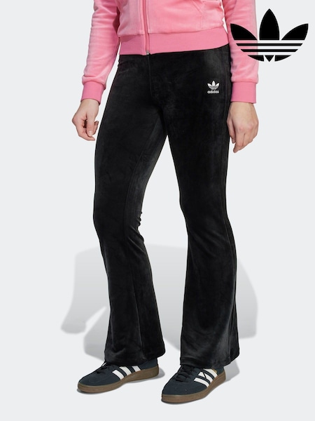 adidas Originals Black Velvet Wide Leg Trousers Kids (W23647) | €32