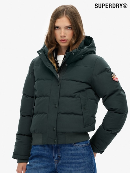 Superdry Green Everest Hooded Bomber Jacket (W23749) | €191
