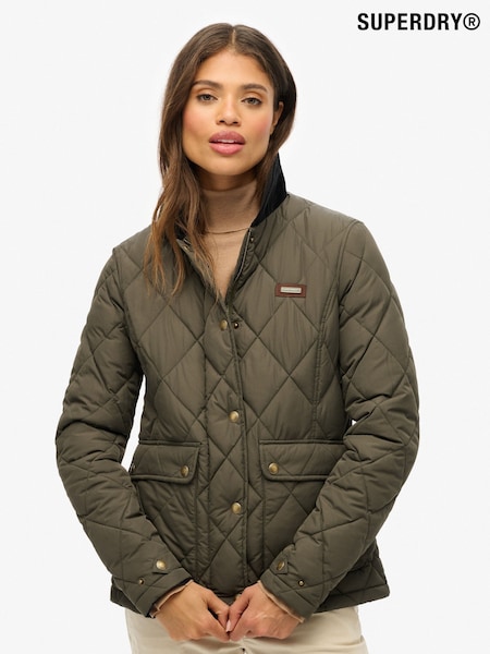 Superdry Green Cord Trimmed Liner Jacket (W23751) | 470 QAR