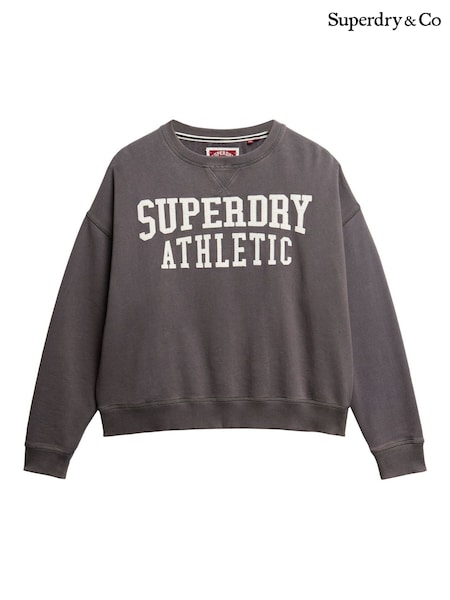 Superdry Grey Athletic Essentials Relaxed Applique Sweatshirt (W23756) | €58