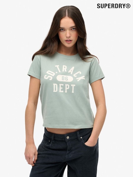 Superdry Green Athletic Graphic Fitted T-Shirt (W23779) | €36