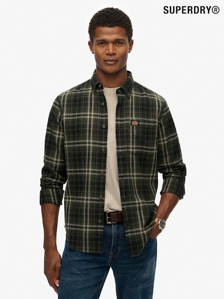 Superdry Green Long Sleeve Cotton Lumberjack Shirt (W23839) | €72
