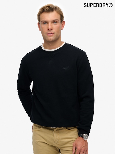 Superdry Black Essential Logo Crew Sweatshirt (W23849) | €65