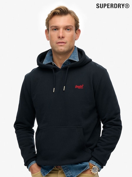 Marinha Eclipse - Superdry Essential Logo Hoodie (W23883) | R$ 495
