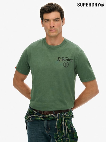 Superdry Green Tokyo Narrative Loose T-Shirt (W23895) | R$ 295